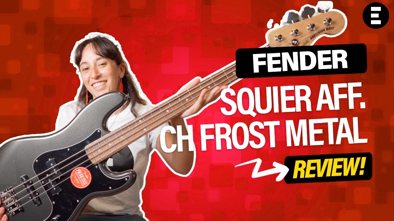 Fender Squier Affinity Series Precision Bass PJ LRL Charcoal Frost Metallic| EGITANA.es