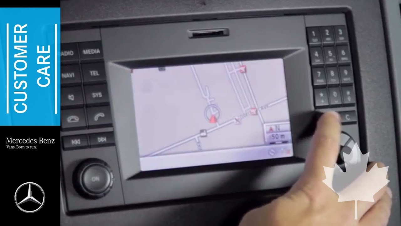 Using Navigation in your Mercedes-Benz Sprinter or Metris Van