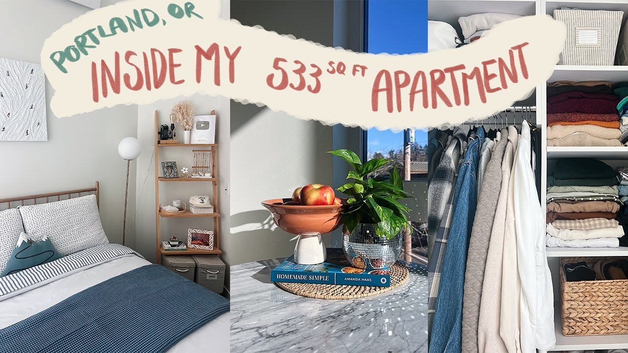 Small Space Apartment Tour *updated* + Rent in Portland, OR