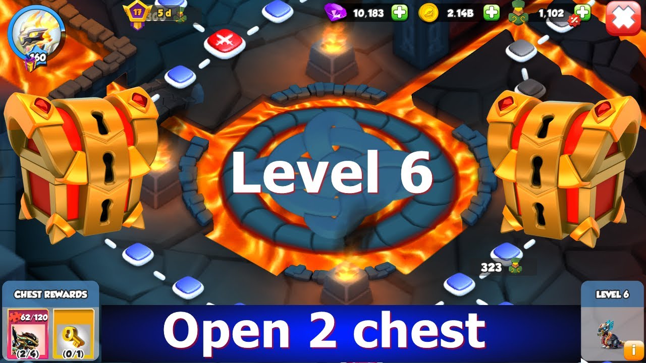 Level 6 Open 2 chest in Chrono odin and Freyr august 2025 Castle event  Nouveau Style  dungeon
