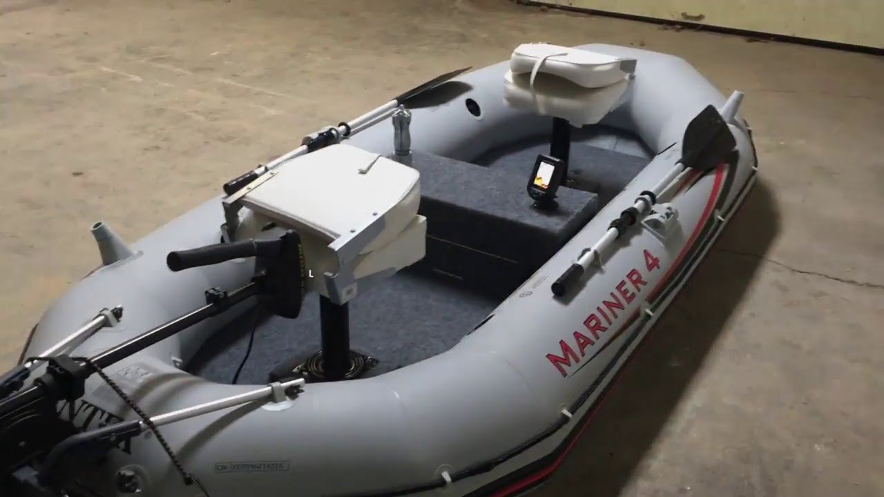 Intex Mariner 4 modifications (part 2) Fix an anchor and a transducer on an inflatable boat