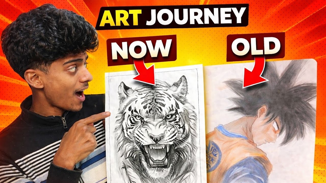 Art Journey 🎨 And My Fast Video 📈 