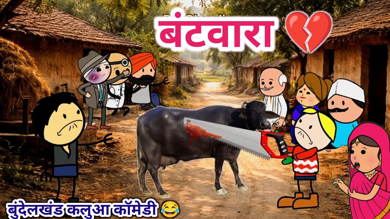 बंटवारा 🥹💔|| बुंदेली चुगली कलुआ रंगबाज कॉमेडी वीडियो 