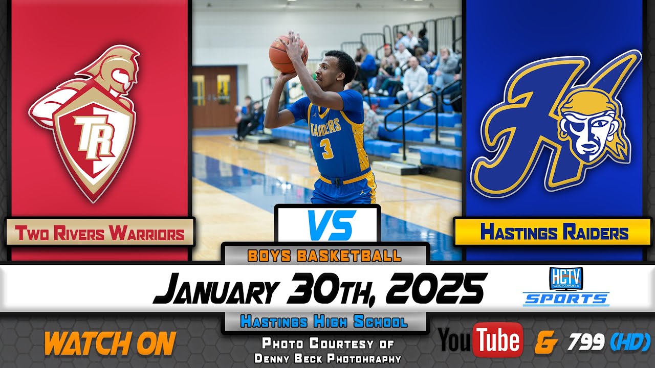 HCTV SPORTS: Hastings Boys Basketball vs Two Rivers Warriors | 1.30.26