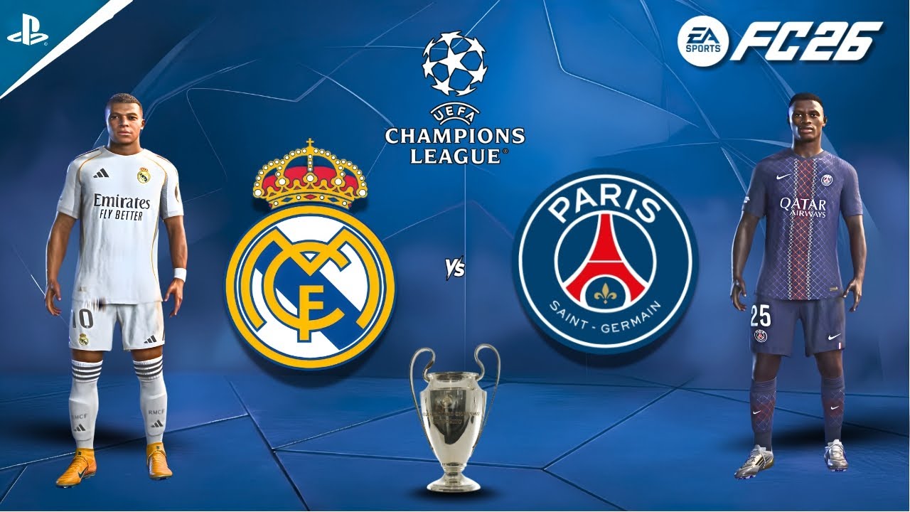 FC 26 - Real Madrid vs PSG | UCL Final Showdown | Vinícius Júnior vs Désiré Doué