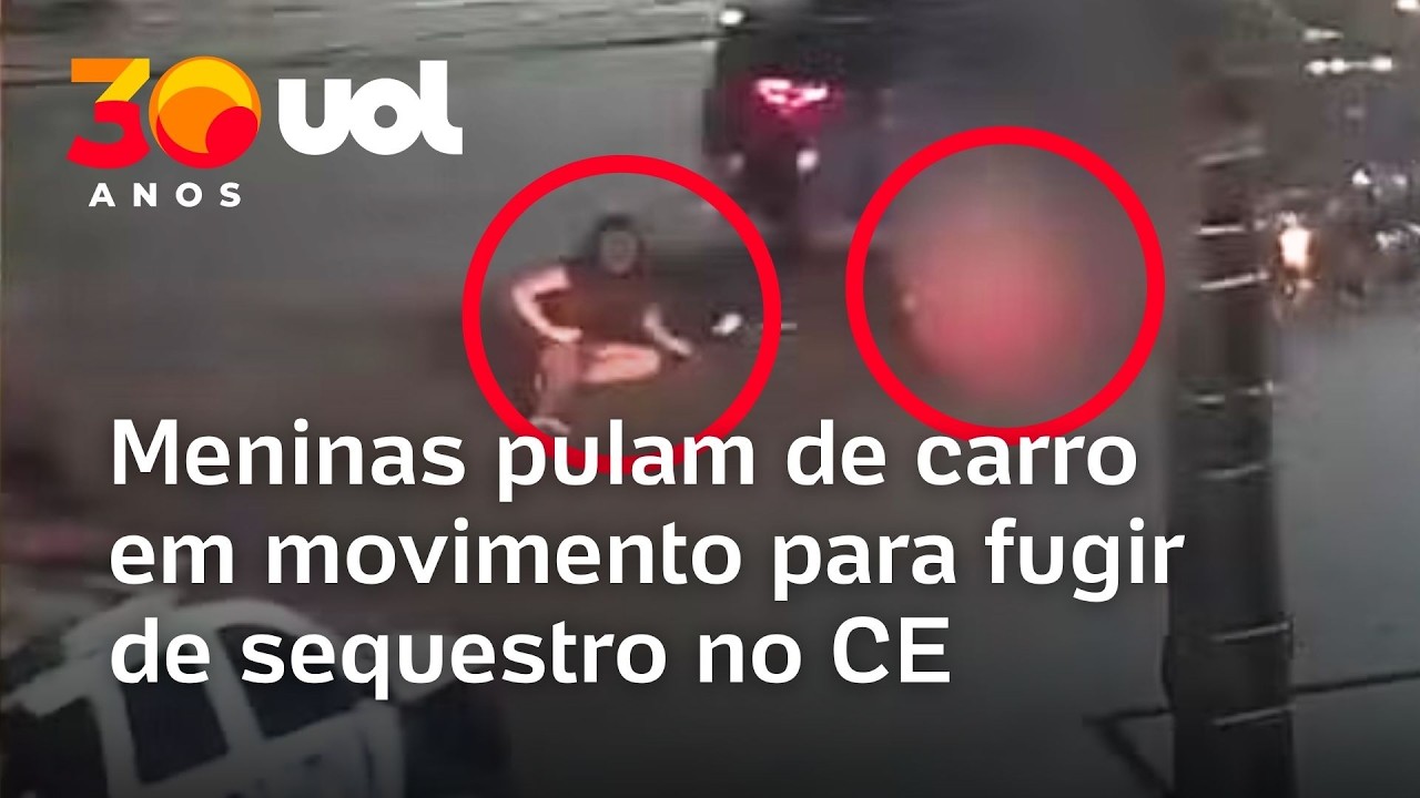 Meninas escapam do padrasto pulando de carro em Fortaleza