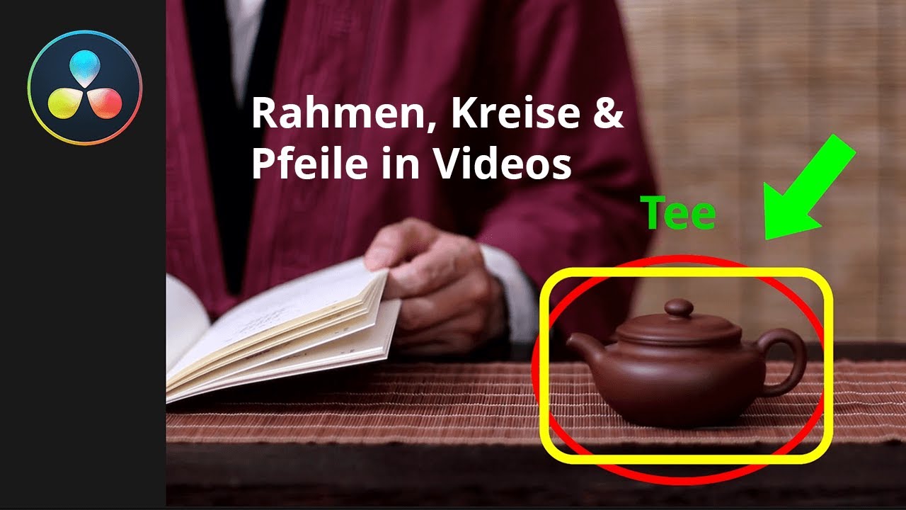 DaVinci Resolve 17 - Symbole erzeugen um Elemente im Video hervorzuheben
