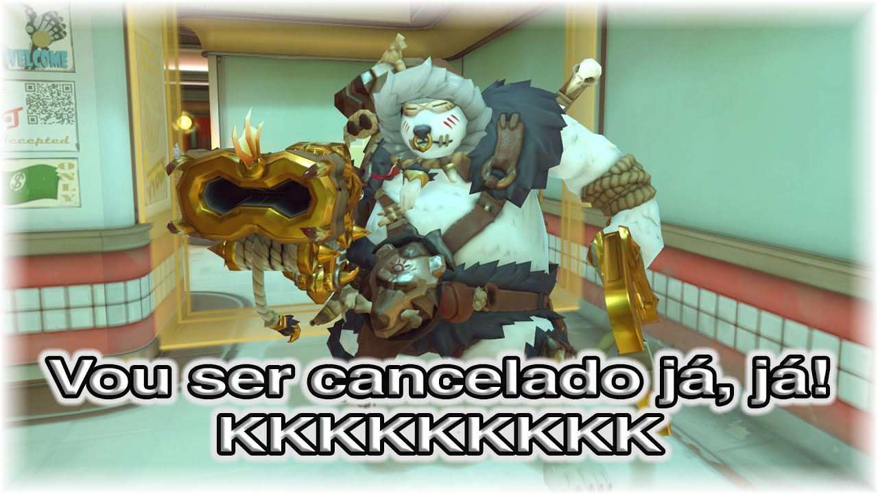 Porco Polar chama de negaum na brincadeira e é counterado - Overwatch 2 Roadhog Gameplay Competitivo