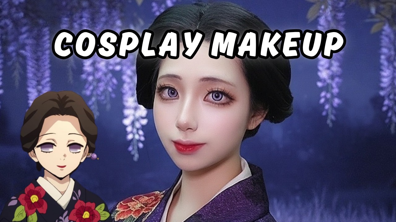 Tamayo Cosplay Makeup🌺Soft- Looking Eye🌹Elegant Woman Makeup💜Valentine's Day💕Cosplay Diary DAY 18