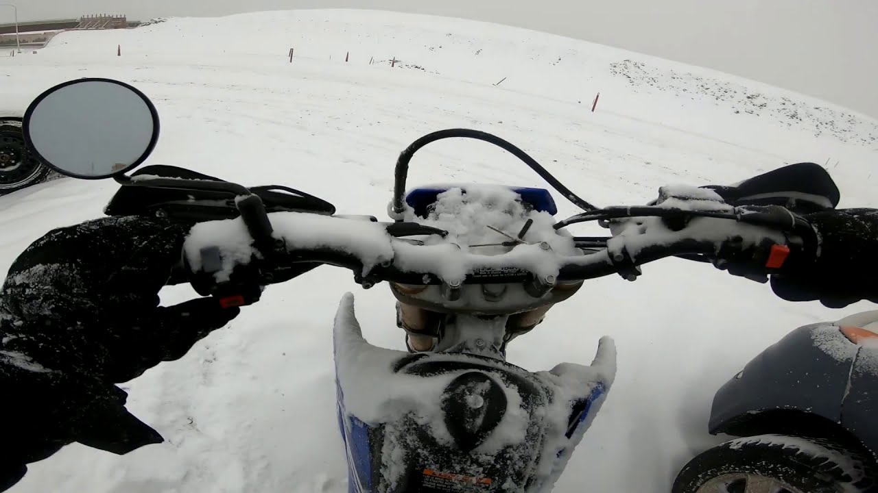 Yamaha WR250R SNOW STORM. INSANE (Video #22)
