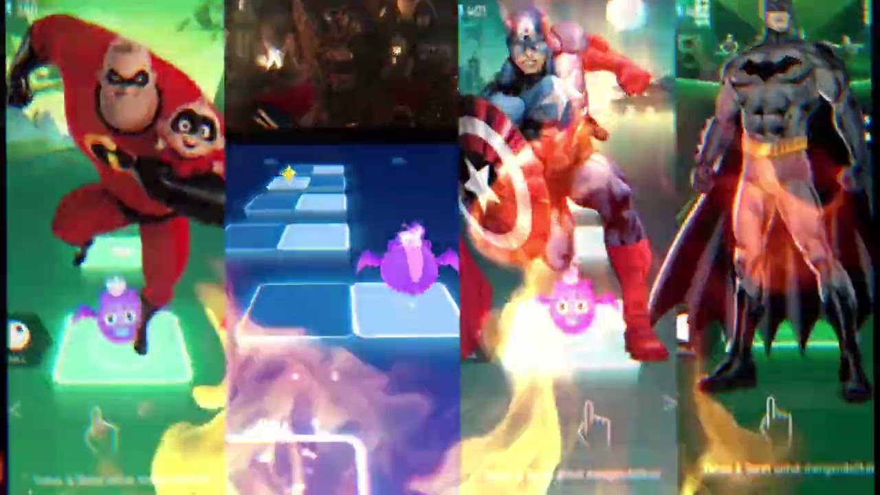 Mr.Incredibles Vs Thor Vs Captain America Vs Batman