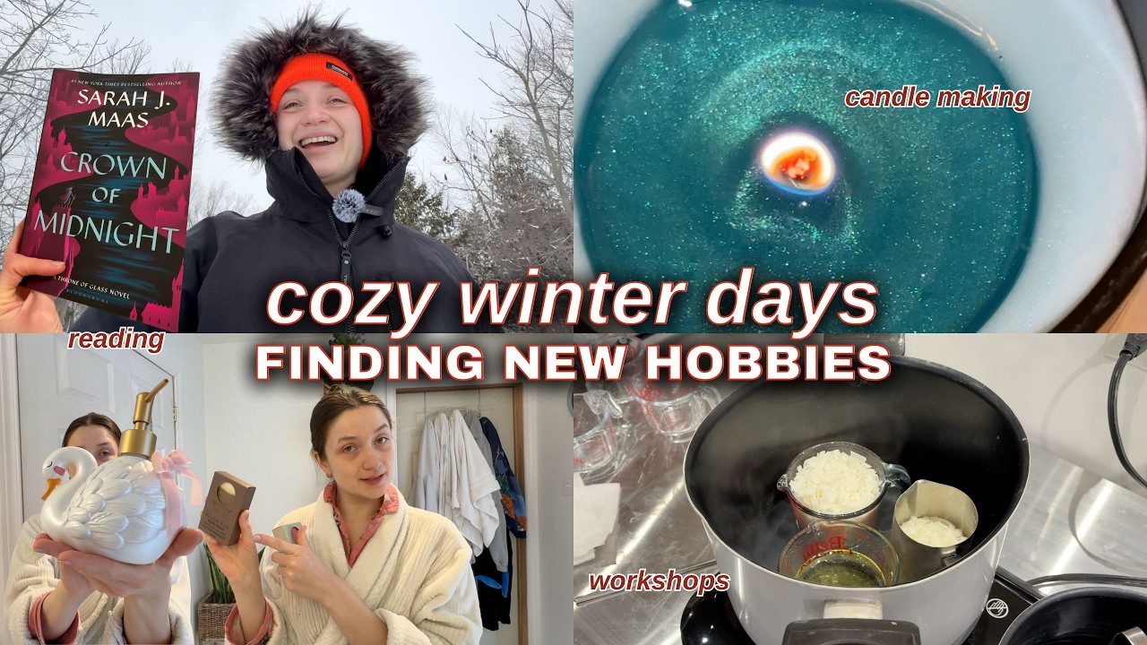 life outside of ballet | CHATTY VLOG, going to workshops, making candles, collecting hobbies, winter