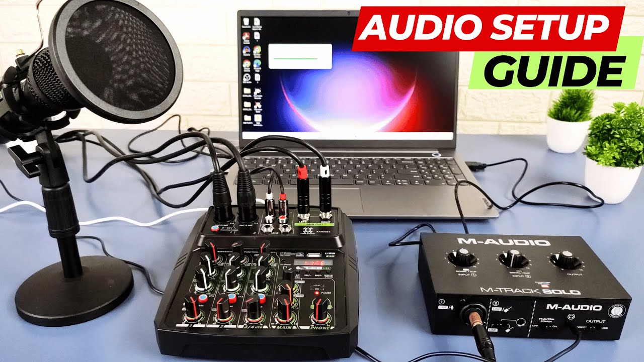 How to Connect Audio Mixer To PC | M-Audio M-Track Solo Audio Interface | Review | Unboxing | Hindi