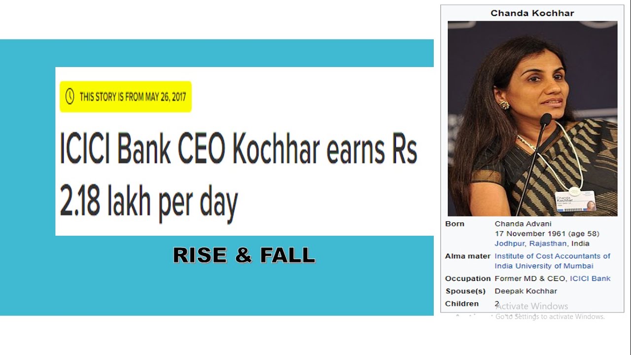 CHANDA KOCHHAR | CMA SUCCESS STORY | TOP CMA IN INDIA | RAISE & FALL OF CHANDA KOCHHAR JOURNEY |