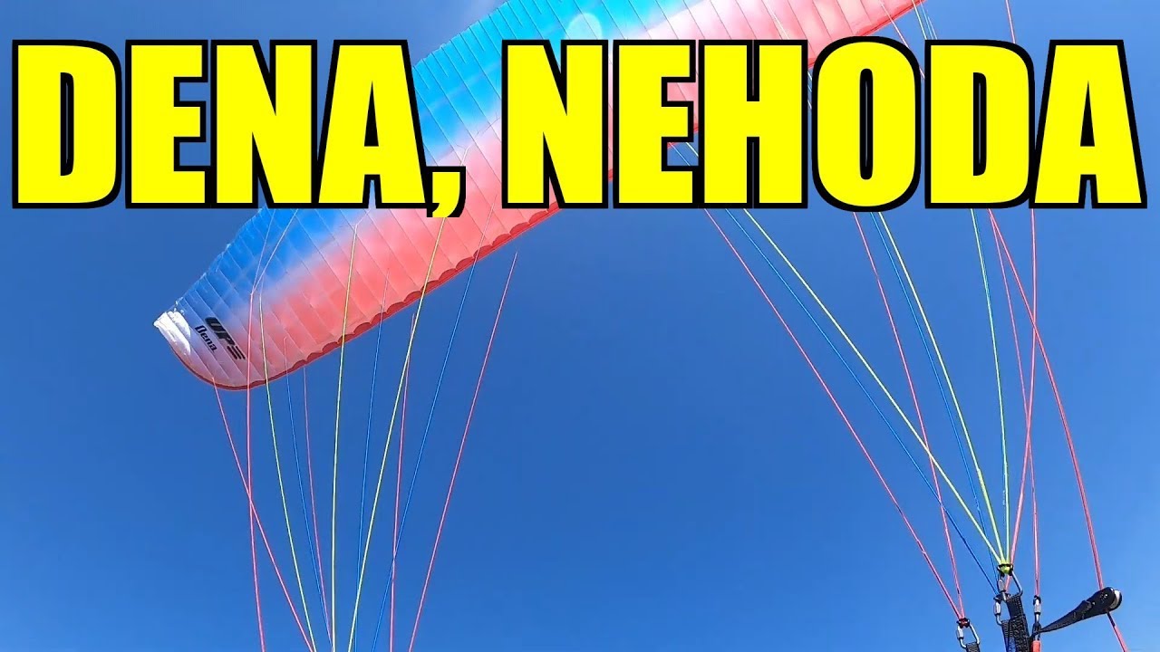 Paragliding Raná - test UP Dena, nehoda jiného pilota (23.4.2020)