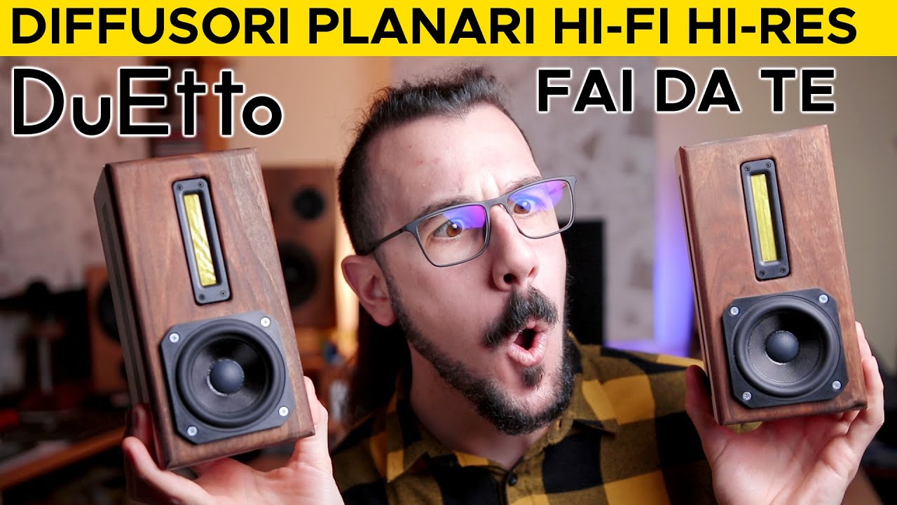 MINI TORRI HI-FI CON TWEETER PLANARE ! CASSE FAI DA TE, PORTATILI E PRECISE