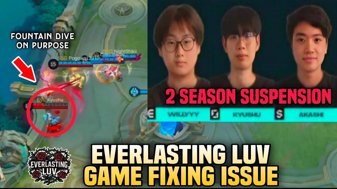 GAME FIXING?! 2 SEASON SUSPENSION! MPL SG SUSPENDING EVERLASTING LUV and 3 PLAYERS FOR 2 SEASON...😱