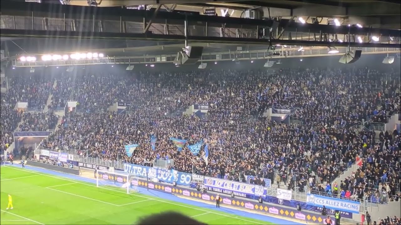 RC Strasbourg (L1) - Stade de Reims (L2) : Tribune Ouest 2025/2026 CDF 1/4 de Finale