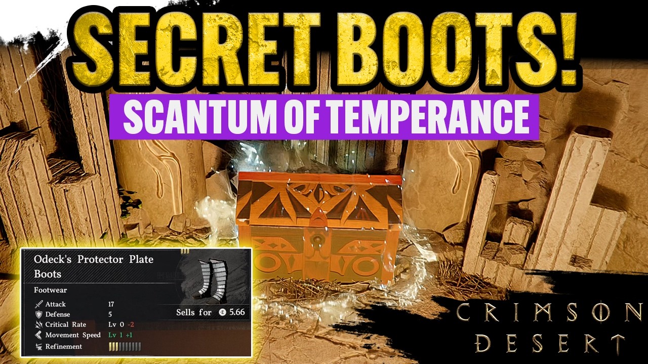 Как получить ботинки ODECK'S PROTECTOR PLATE (скрытые) | Crimson Desert