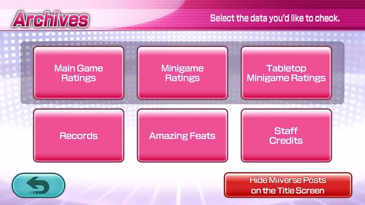 Wii Party U - Archives - Everybody's Amazing Feats (Final Update) (All Regions)