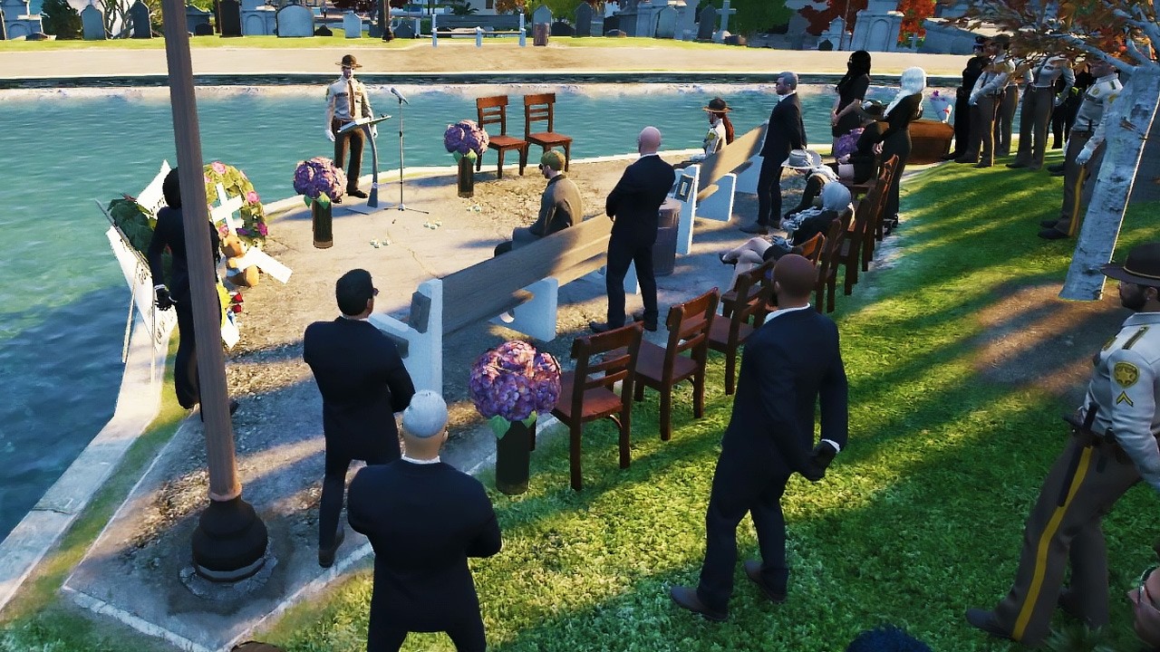 Final Goodbye — Brian Pays His Respects at McQuillen’s Funeral | NoPixel RP | GTA RP