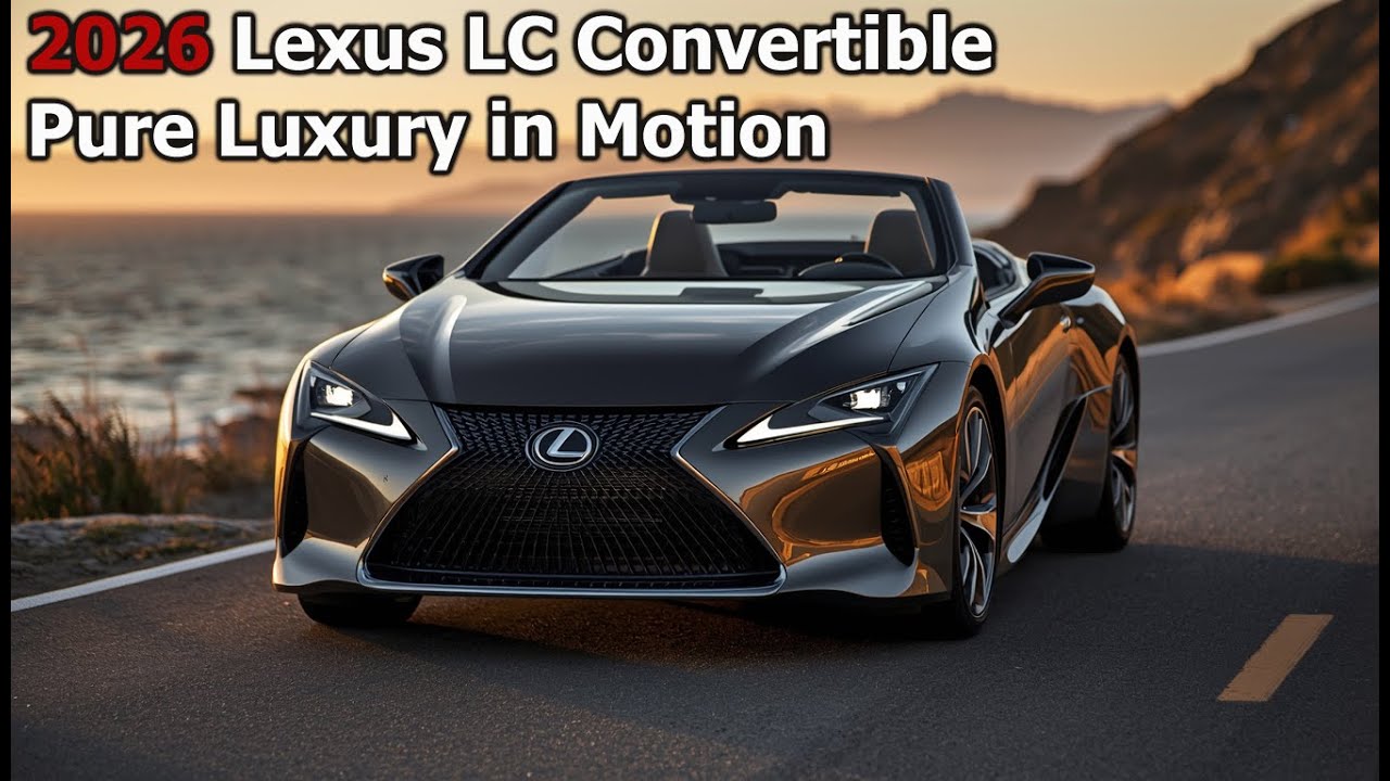 This Is the 2026 Lexus LC Convertible | Pure Luxury in Motion