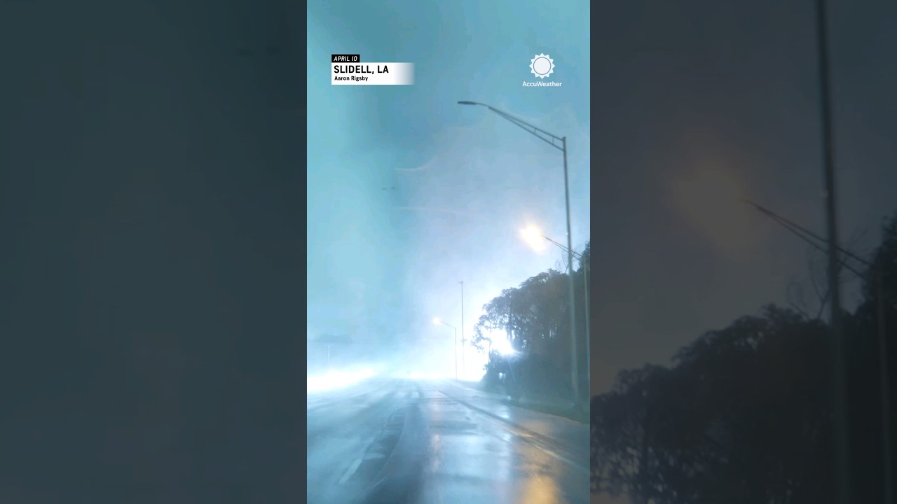 Tornado Crosses Road, Causes Power Explosions