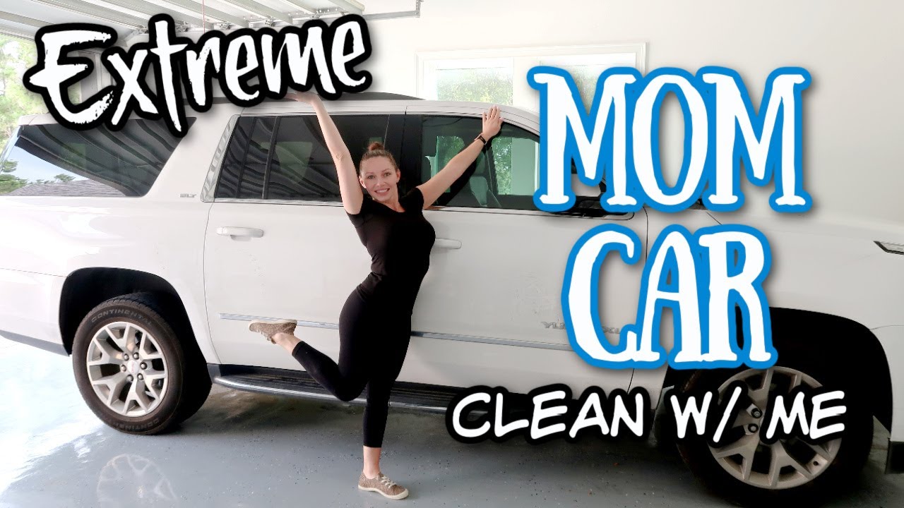 EXTREME CAR CLEANING / CLEAN MY MOM CAR WITH ME / CAR CLEANING 2021 / MOM CAR CLEANING #carcleaning