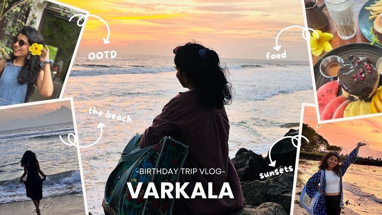 The trip made my soul feel lighter | sunsets, dancing & late maggi #birthdaytrip #varkala #solotrip