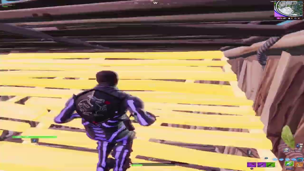 Purple Skull Trooper gameplay in Fortnite season 7 (Project Nova)
