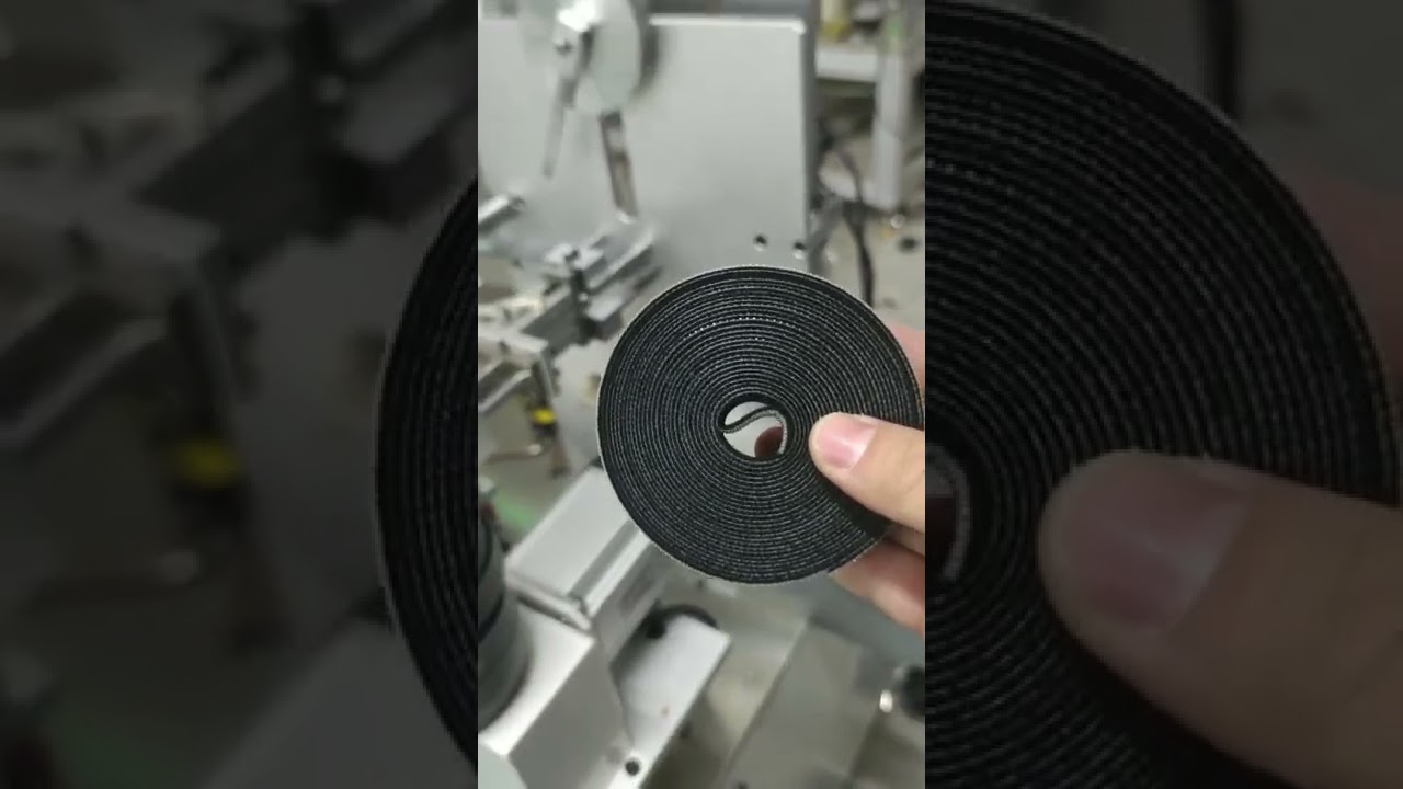 Automatic back to back velcro tape winding cutting machine
