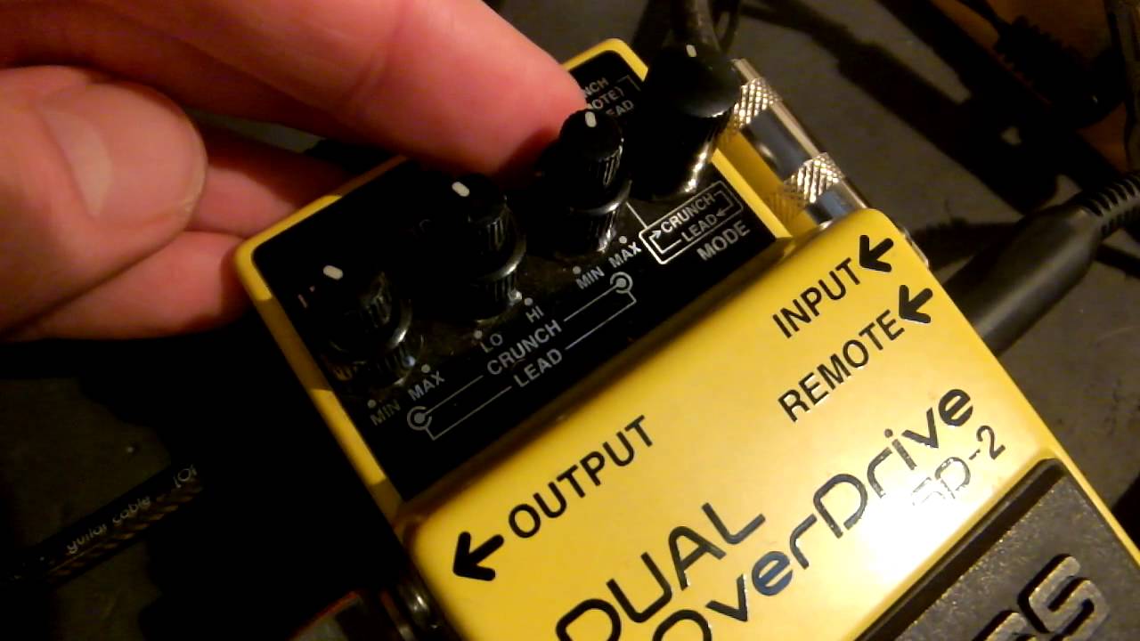Boss SD-2, dual overdrive guitar pedal demo, Msm Workshop