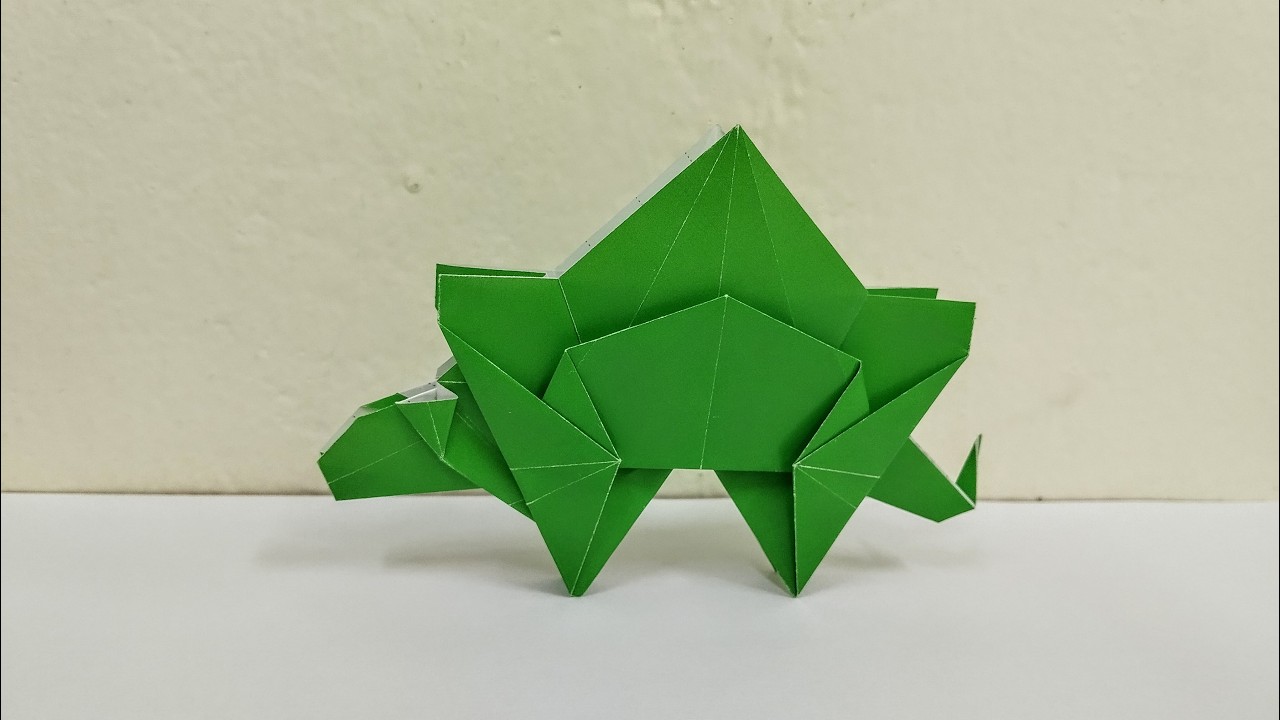 Origami Dinosaur Stegosaurus | How To Fold Dinosaur Stegosaurus | Origami Tutorial