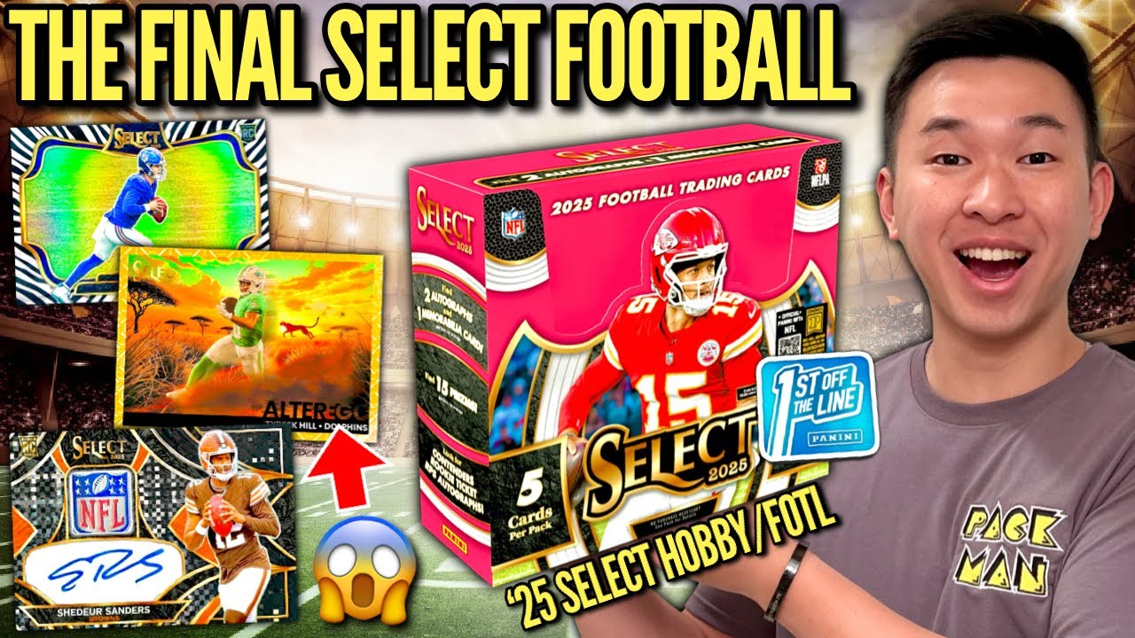 THE LAST EVER SELECT FOOTBALL (BIG CASE HIT)! 😱🔥 2025 Panini Select 🏈 FOTL Hobby Box Review