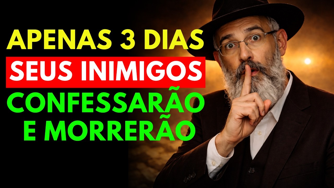 Seus INIMIGOS CONFESSAM e MORREM depois de fazer ISTO durante 3 DIAS | Sabedoria Judaica
