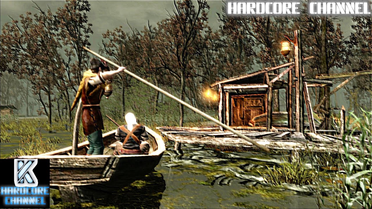 The Witcher Прохождение Hardcore =16= Болото