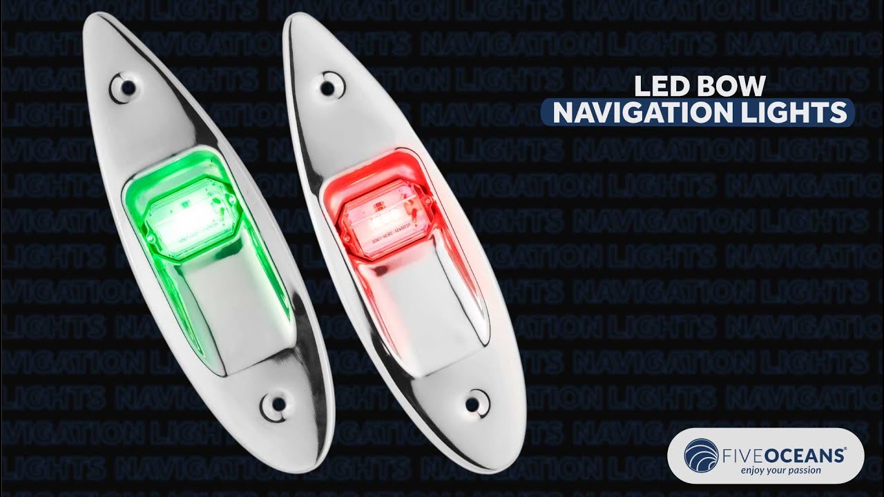 LED Bow Navigation Lights BY: FIVEOCEANS FO3840