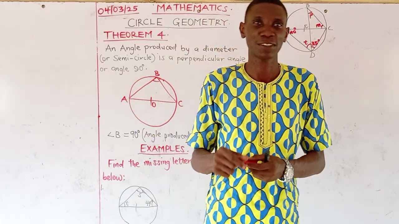 It is circle geometry on Theorem 4, continuation from our last class. You can't afford to miss it. 