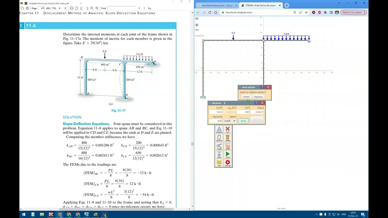 STRIAN 2.0 Structural analysis software Online Free &ndash; Frame calculator