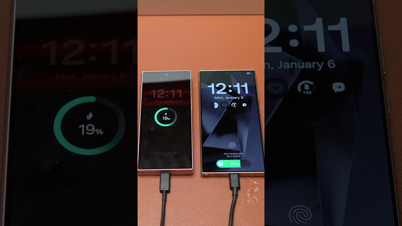 Galaxy S24 Ultra One UI 7 Lock Screen vs One UI 6 Z Fold 6