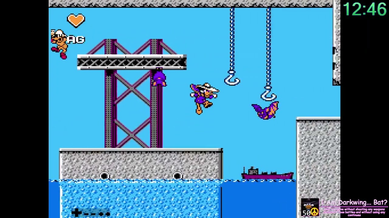 RetroAchievements + Speedrun - Darkwing Duck (NES) - Pacifist in 23:37