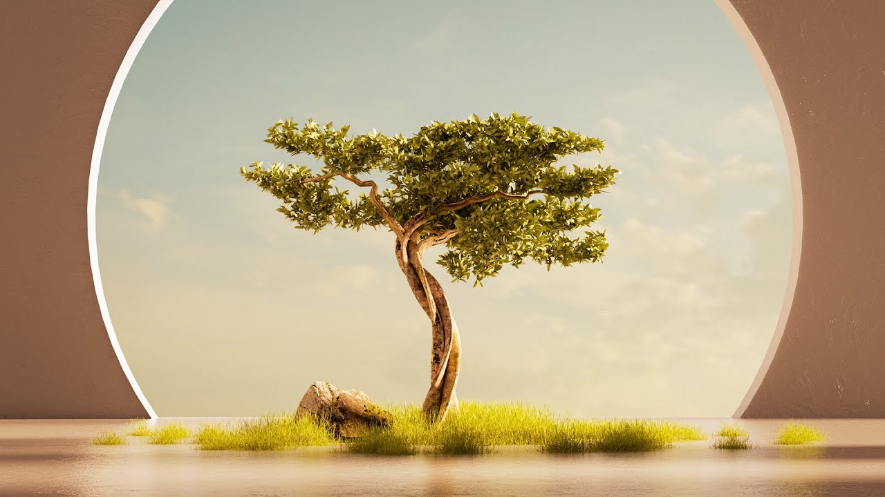 FREE OCTANE Nature Scene Project File with SpeedArt Tutorial