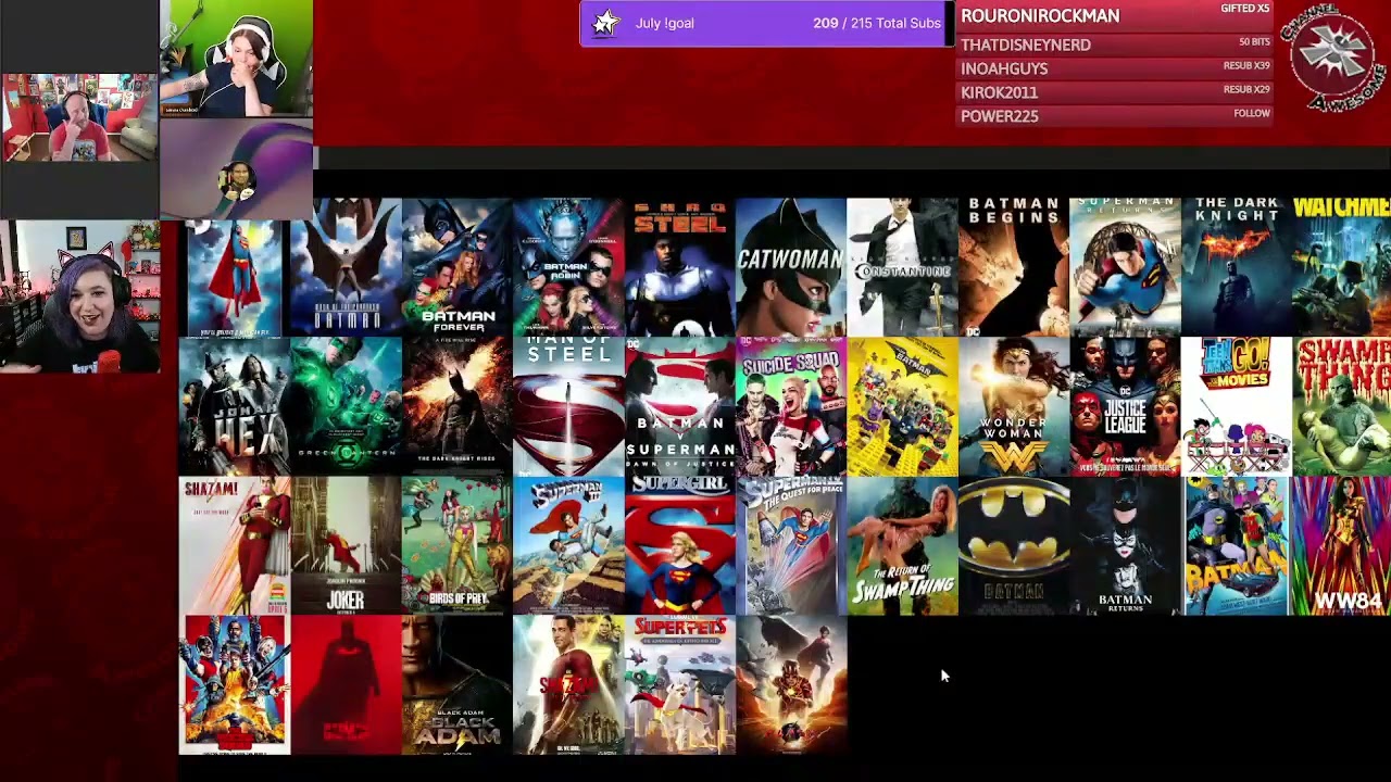 Channel Awesome's DC Movie Tier List!