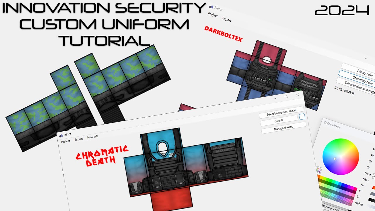 How to make a Custom Uniform for Innovation Security [ Free and Easy ]