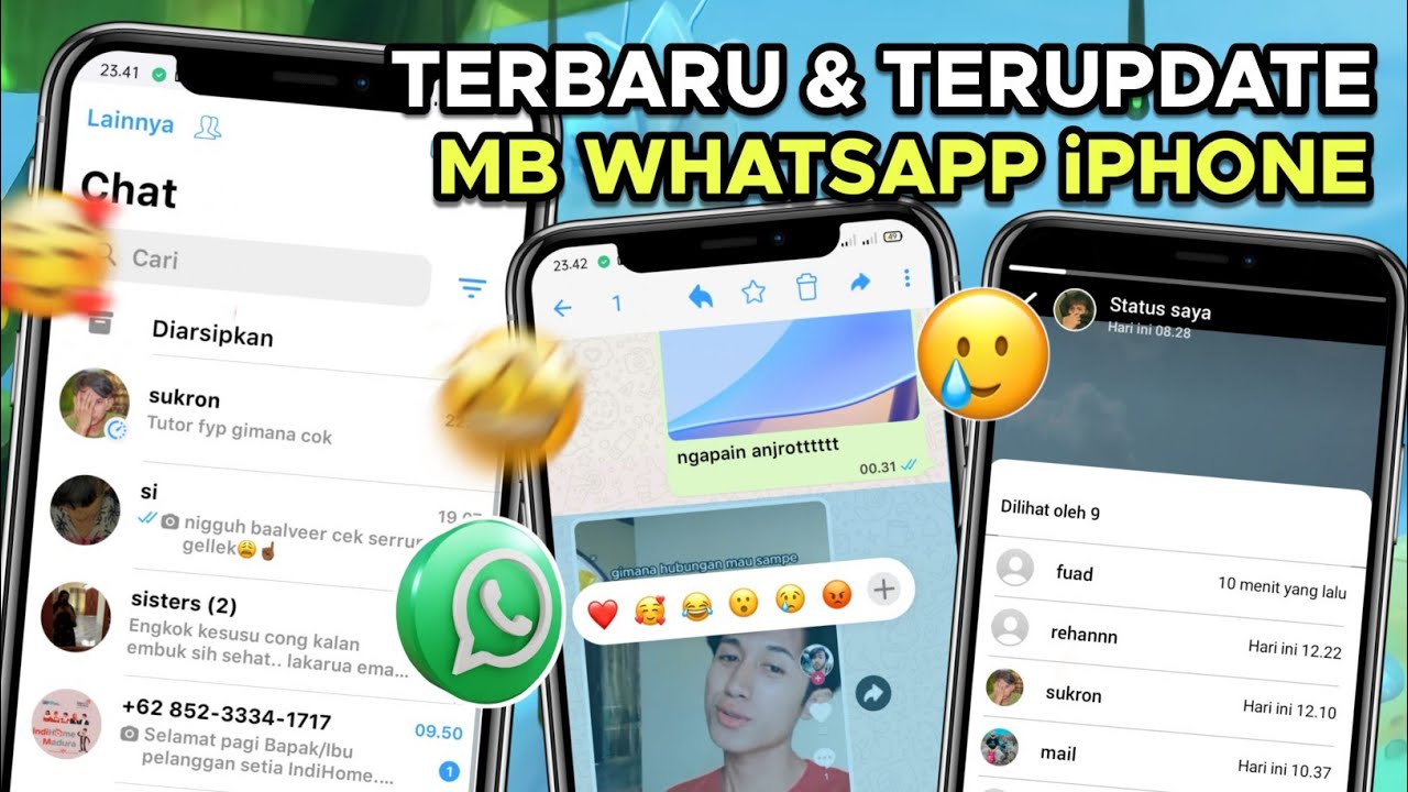 Update Lagi Cok!!😱 MB WHATSAPP iOS TERBARU 2022 || MB WHATSAPP iPHONE V9.45😋