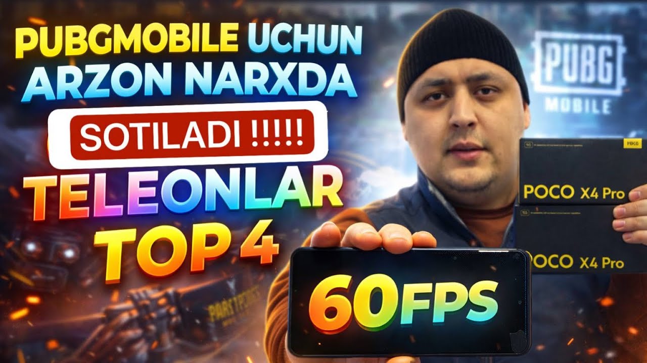 60FPS da Ishlaydigon Arzon Narxda Telefonlar TOP-4 Narxlar 2026-Yil uchun😍👍🏻