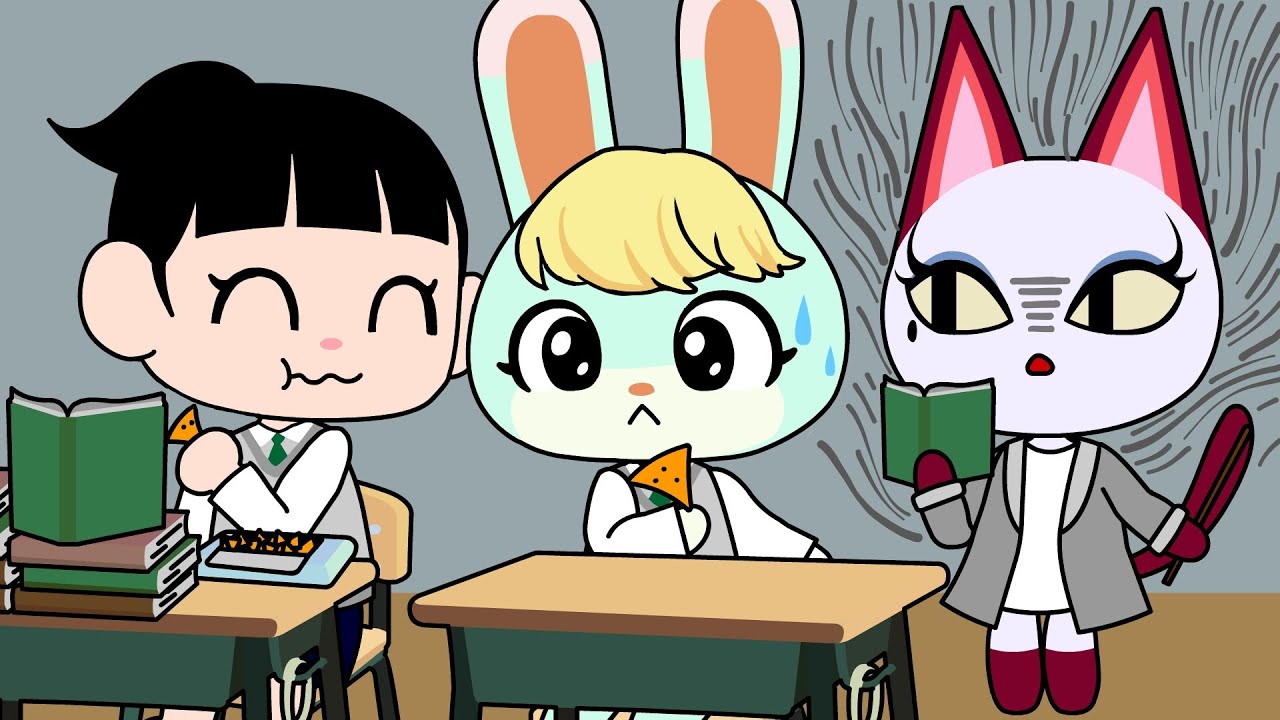 [ACNH]Eating Snacks in Class