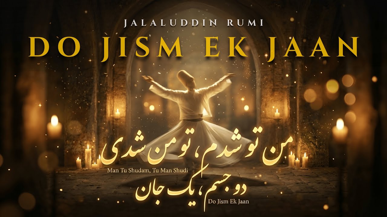 Do Jism Ek Jaan - Devotional Sufi Kalam by Rumi | Man Tu Shudam, Tu Man Shudi