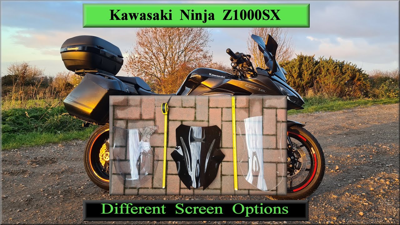 Kawasaki Ninja Z1000SX - Different Screen Height Options