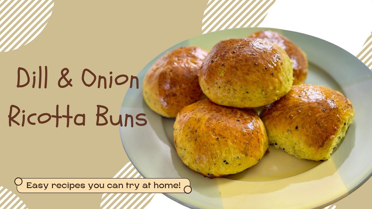 Dill & Onion Ricotta Buns